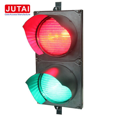 JUTAI JD112HF-C 100mm สีแดงและสีเขียว LED สัญญาณการจราจรไฟฟ้าด้วย IP65 การคุ้มครองสําหรับประตูกั้นการจอดรถ