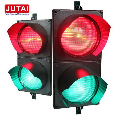 JUTAI JD112HF-C 100mm สีแดงและสีเขียว LED สัญญาณการจราจรไฟฟ้าด้วย IP65 การคุ้มครองสําหรับประตูกั้นการจอดรถ
