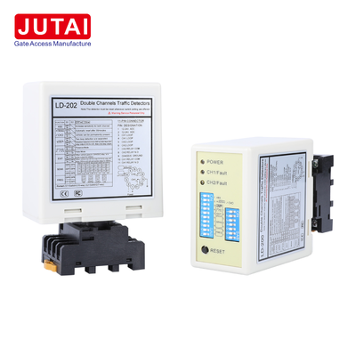 เครื่องตรวจจับการจอดรถแบบสองช่องที่มีความถี่ปรับได้ 20-100kHz และ 8 ระดับความรู้สึก